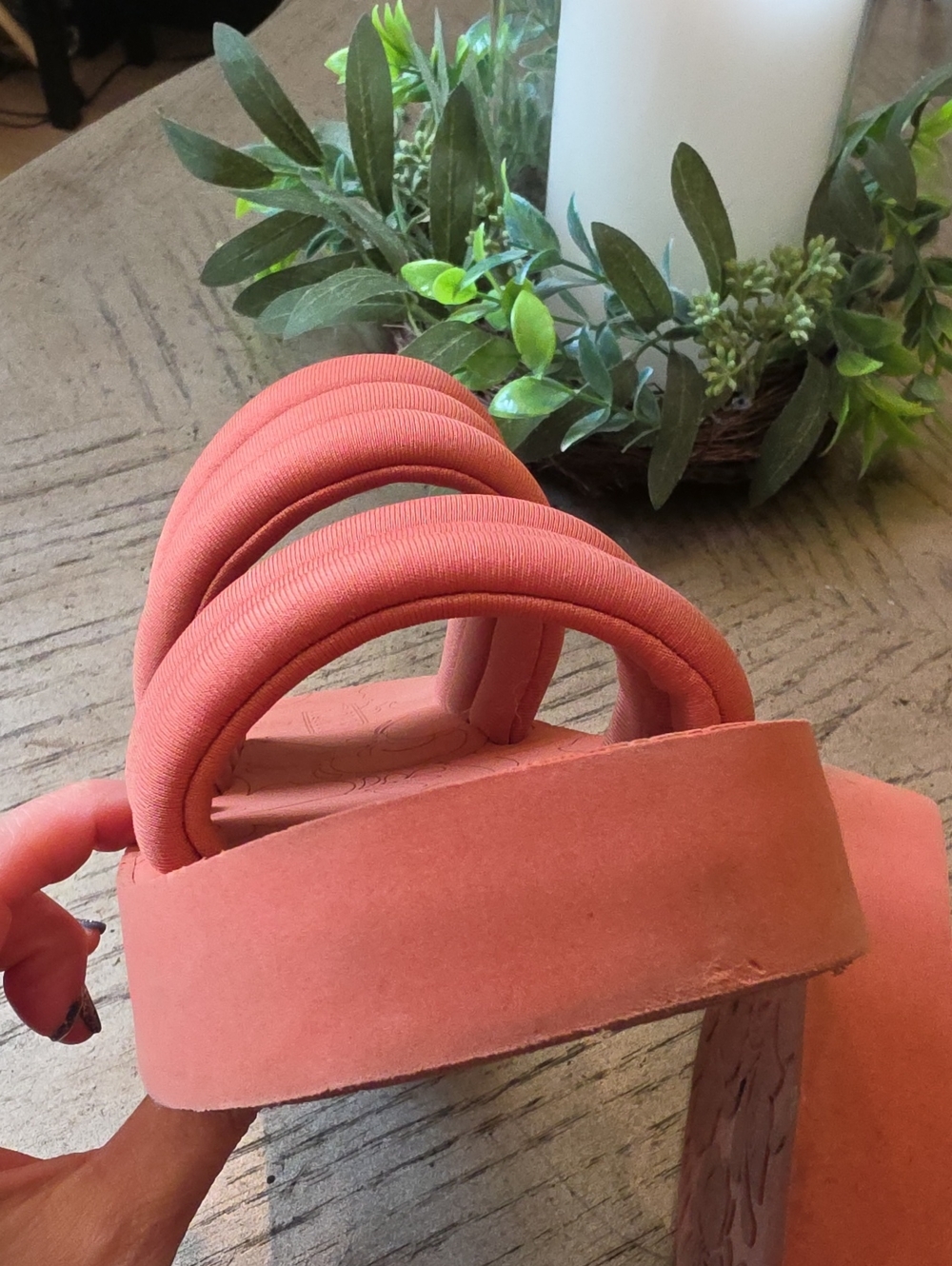 Platform Slide Sandals Roxy Size 7 - Picture 5 of 10
